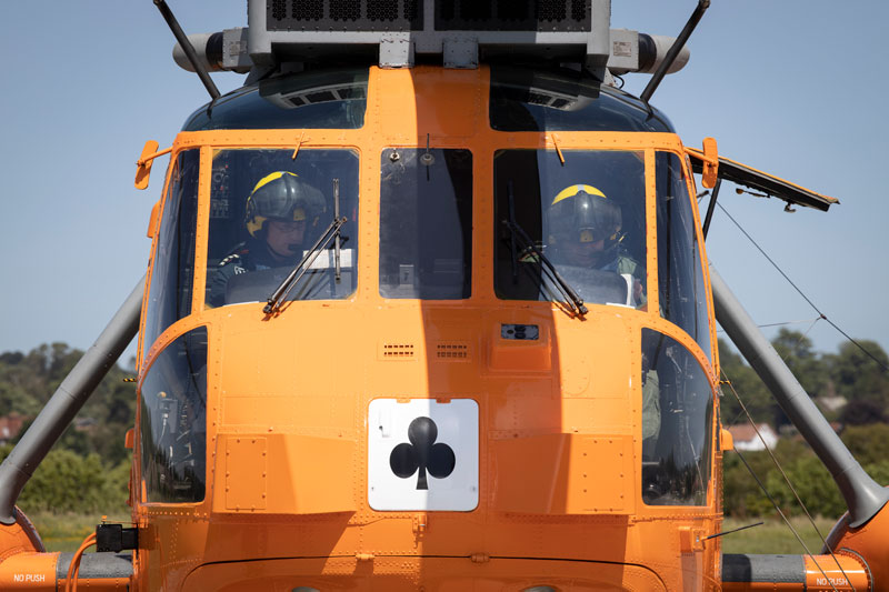 The Westland Sea King XV666 helicopter, on its 50th anniversary