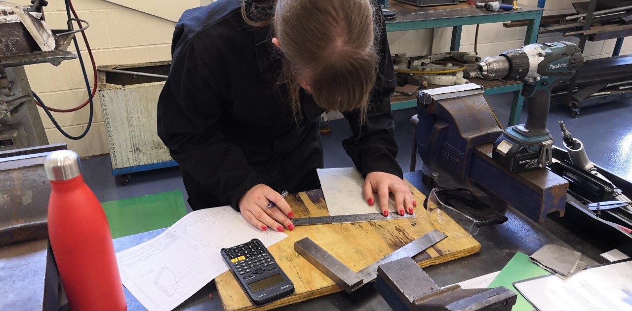 Rosie Walker from Cornwall College takes part in the competition