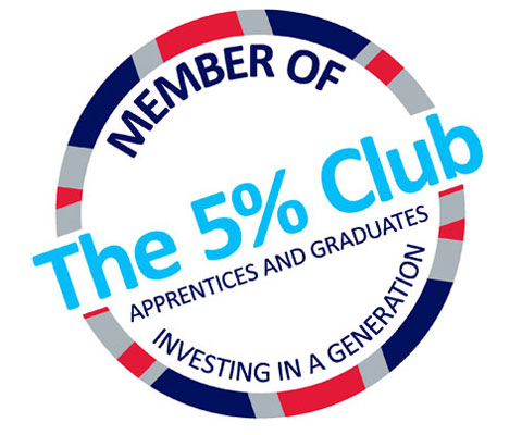 5% club logo