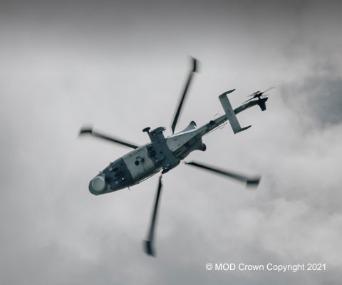 Royal Navy Wildcat Demo Team in action