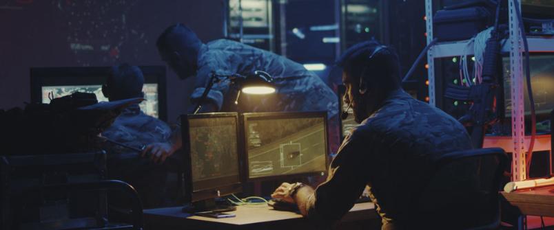 Cyber security specialists in operations centre