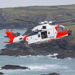 AW101 NAWSARH on a training exercise