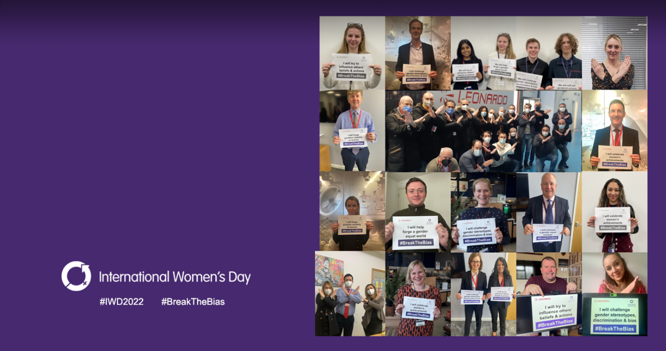 IWD 2022 banner including photo montage