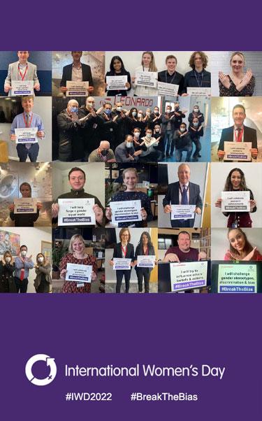 IWD 2022 banner including photo montage