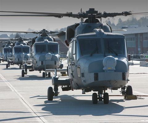 AW159 Wildcats waiting to take off