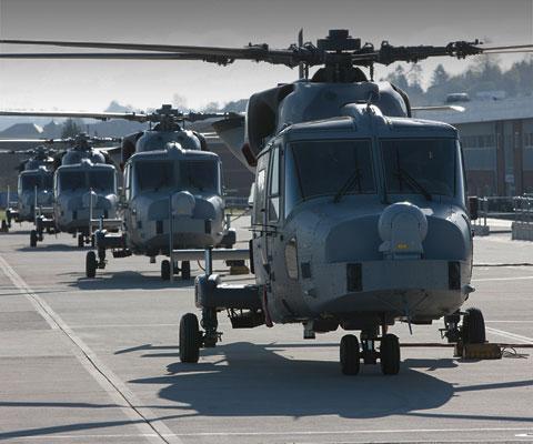 AW159 Wildcats on the runway