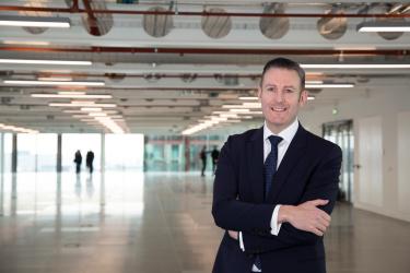 Clive Higgins, Chair and CEO Leonardo UK, at the Spark facility in Newcastle