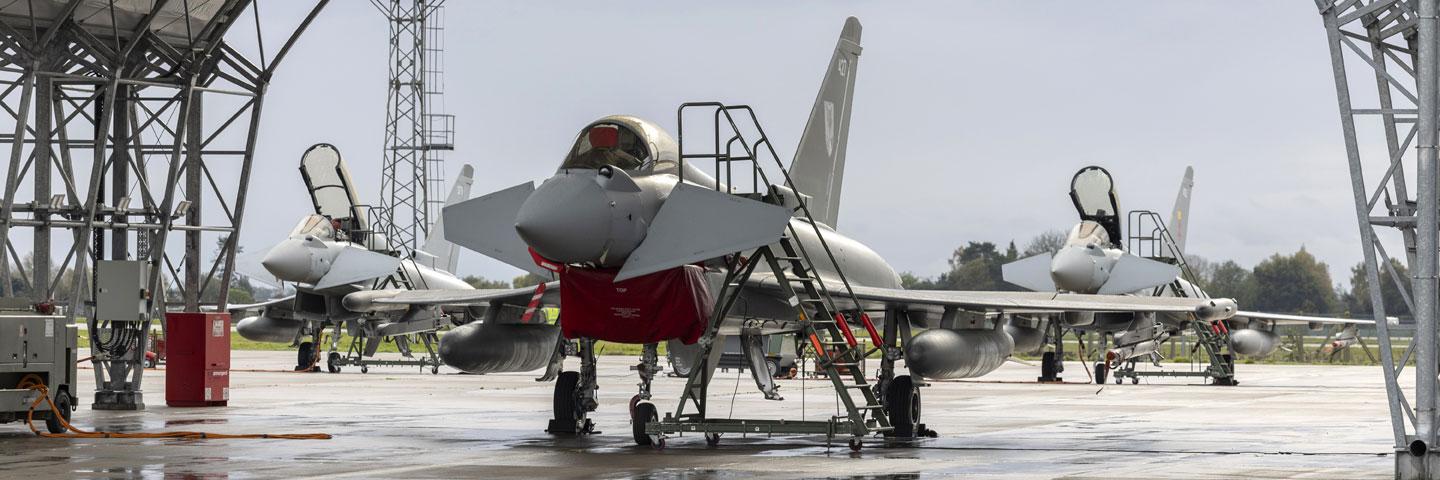 Eurofighter Typhoons at RAF Coningsby