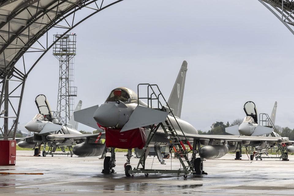 Eurofighter Typhoons at RAF Coningsby