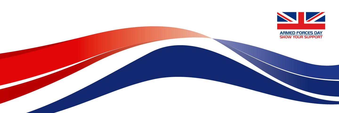 Armed Forces Day wave graphic