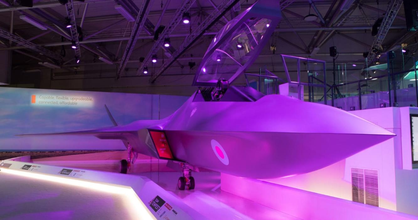 The concept Tempest aircraft unveiled at the 2018 Farnborough International Air Show