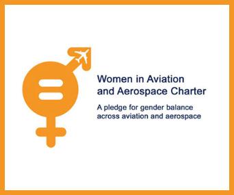Women in Aviation and Aerospace Charter logo