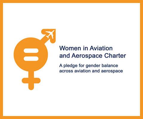 Women in Aviation and Aerospace Charter logo