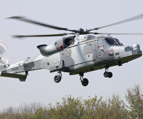 British Army Wildcat coming in to land