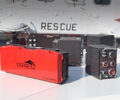 Osprey radar in front of helicopter