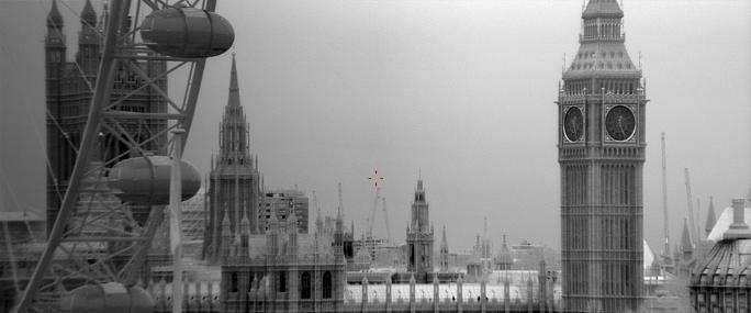 London Eye and Houses of Parliament captured by Leonardo thermal camera