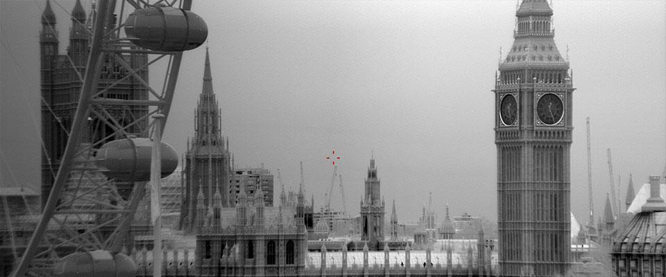 London Eye and Houses of Parliament captured by Leonardo thermal camera