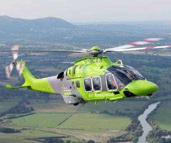 The Childrens Air Ambulance flying over land